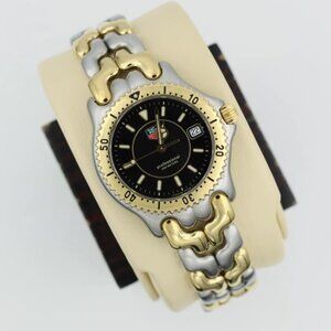 Tag Heuer WG1225.BB0438 Midsize SEL Quartz Watch Black Gold Silver Womens Mens